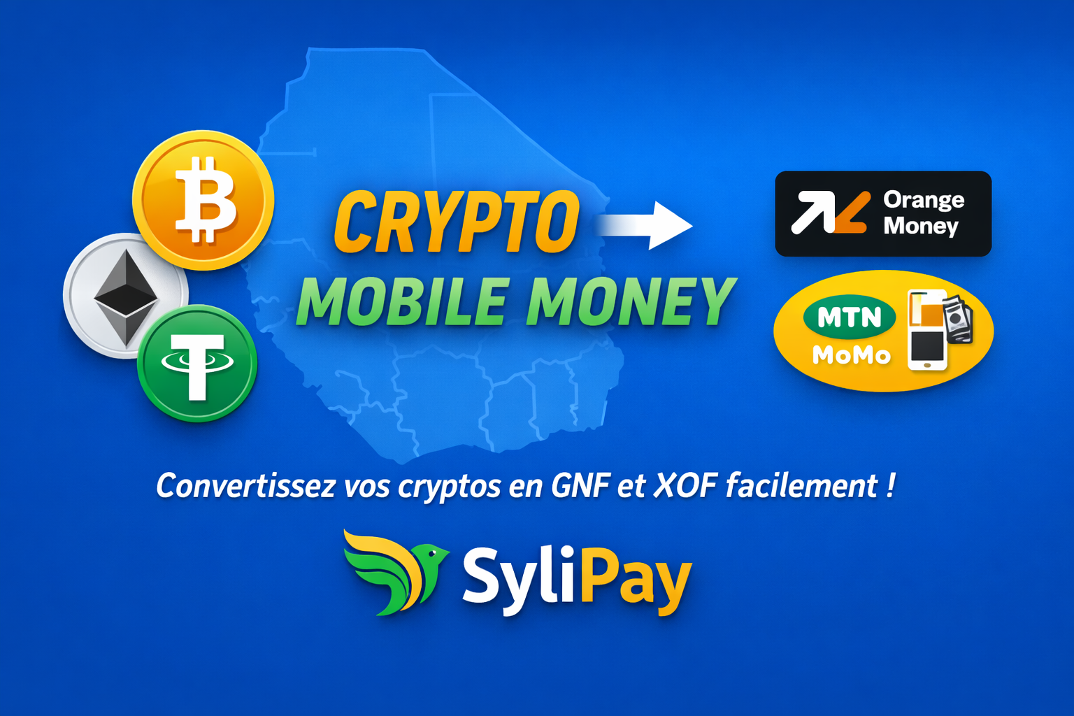 Comment acheter des cryptomonnaies au Mali avec SyliChange